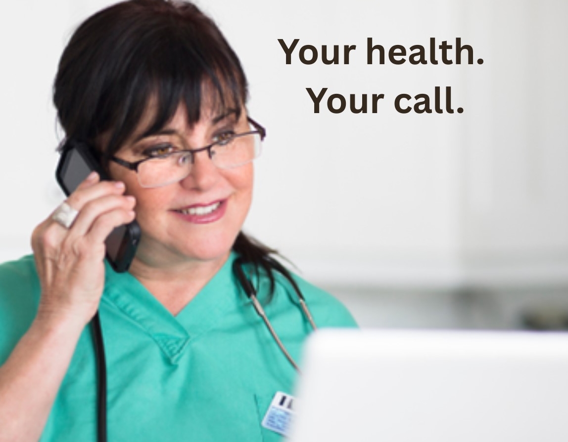 Photo of female clinician on the phone